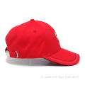 Cappellino da baseball di alto profilo con logo ricamato in 3D